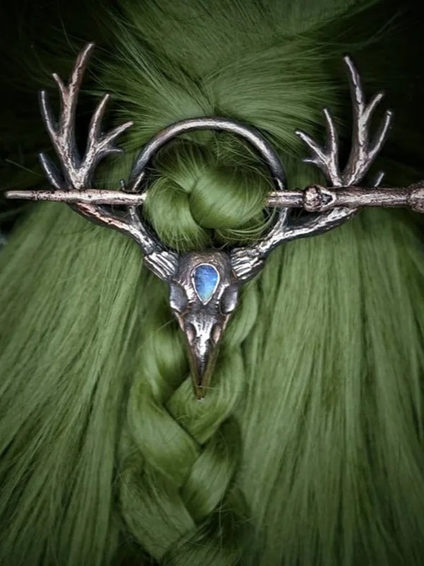 Antler Moonstone Hair Stick