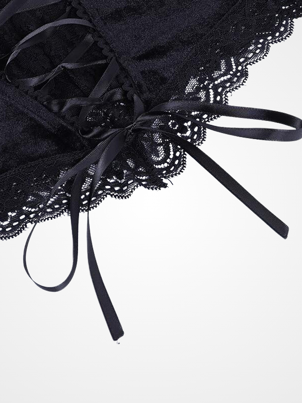 Sexy Lace Crosku Retro Mini Vest Crop Tops - ovniki
