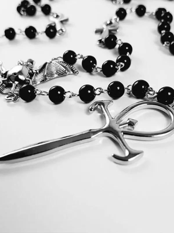 Cross Bat Necklace