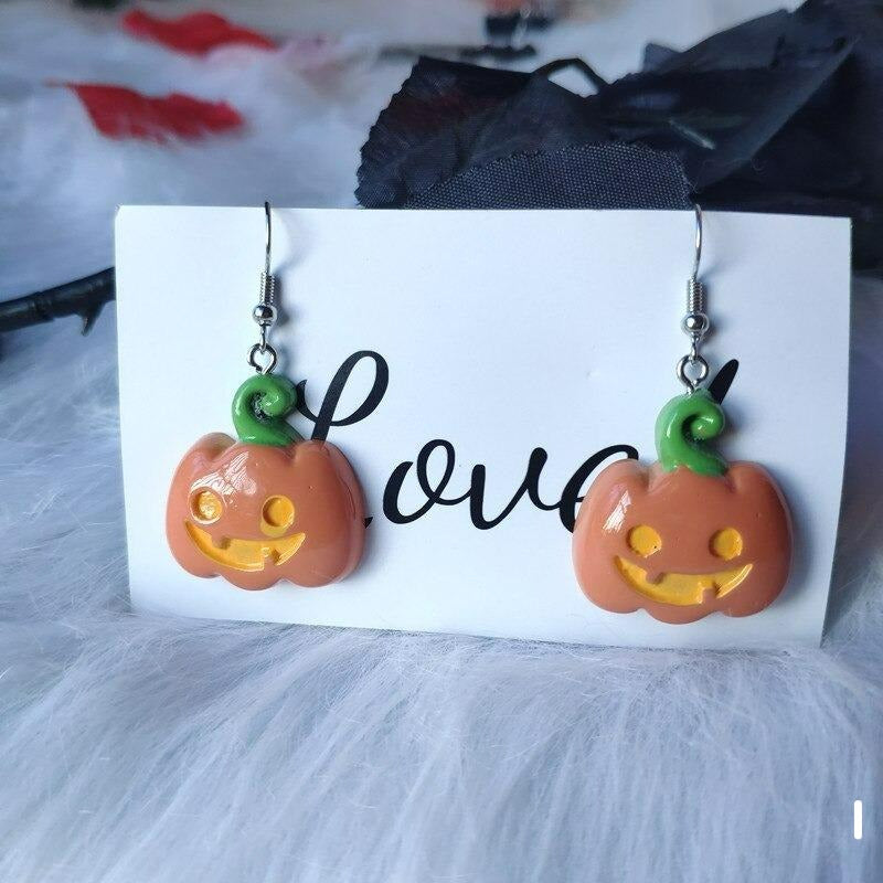 Earrings Happy Pumpkin - Ovniki