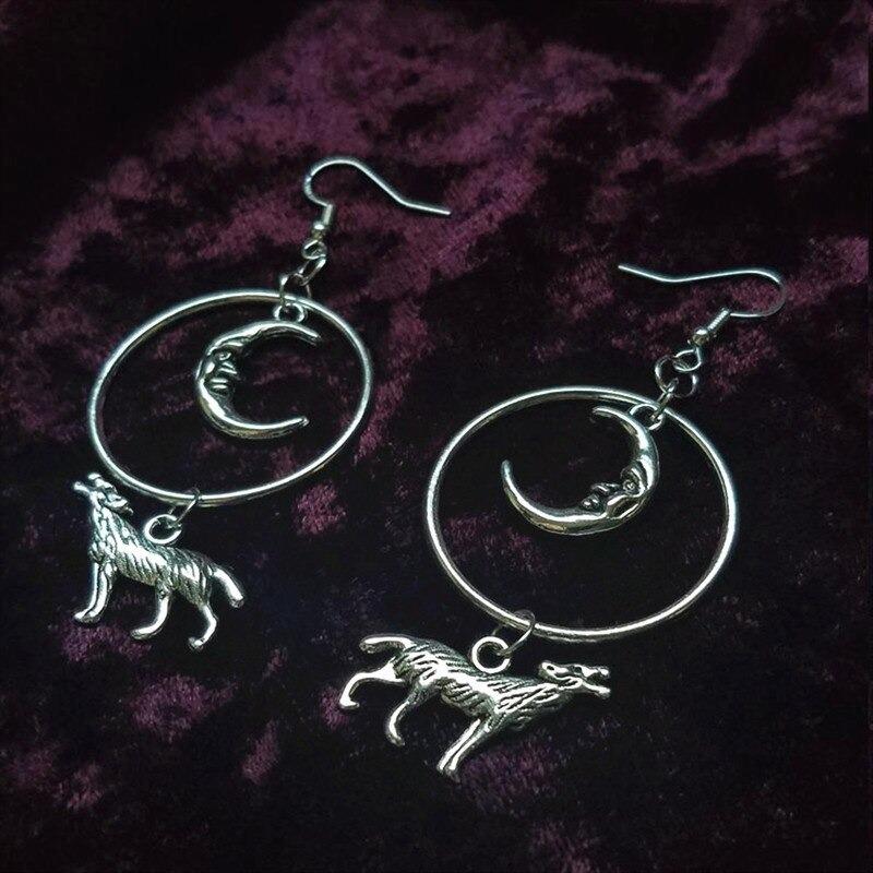 Earrings Howling Wolf - Ovniki