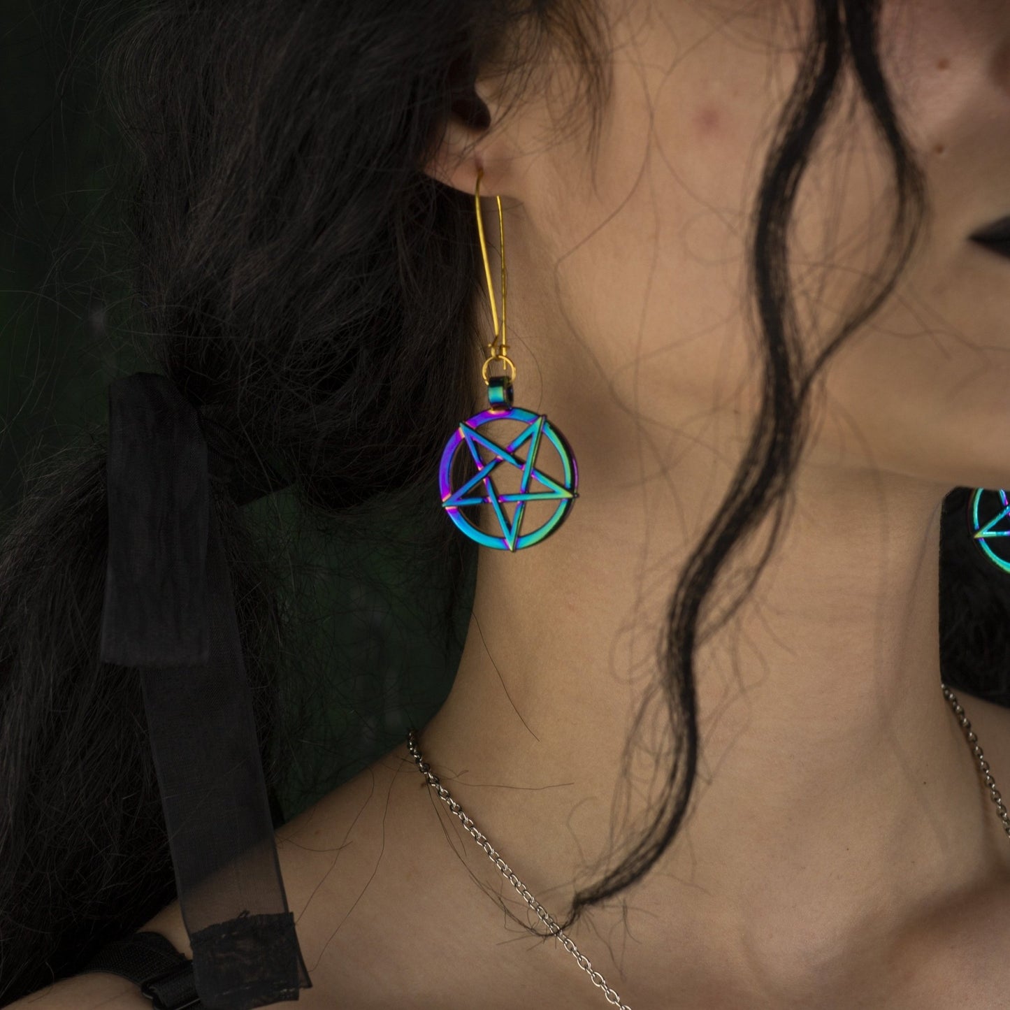 Earrings Iridescent Star - Ovniki