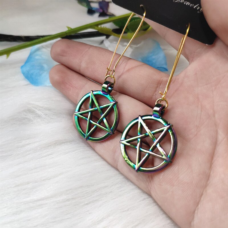 Earrings Iridescent Star