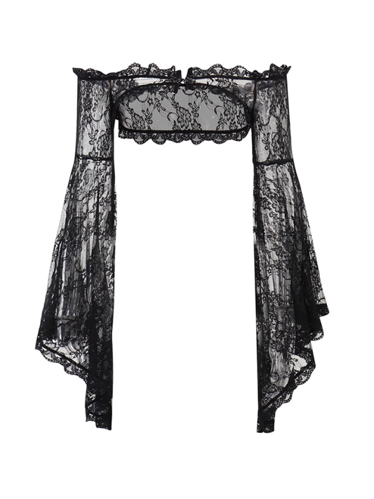 Off-Shoulder Lace Bolero