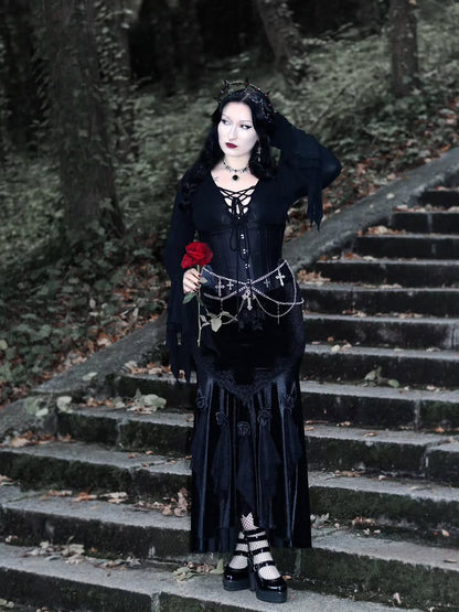 Titania Floral Long Skirt