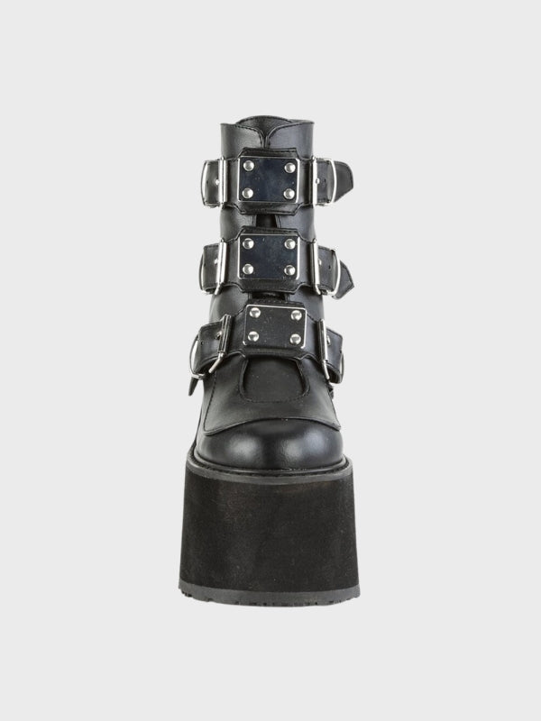 Women's Gothic High Heels Buckle Ankle Boots - ovniki
