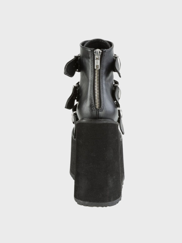 Women's Gothic High Heels Buckle Ankle Boots - ovniki