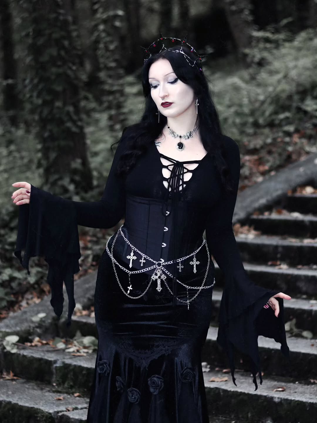 Titania Floral Long Skirt