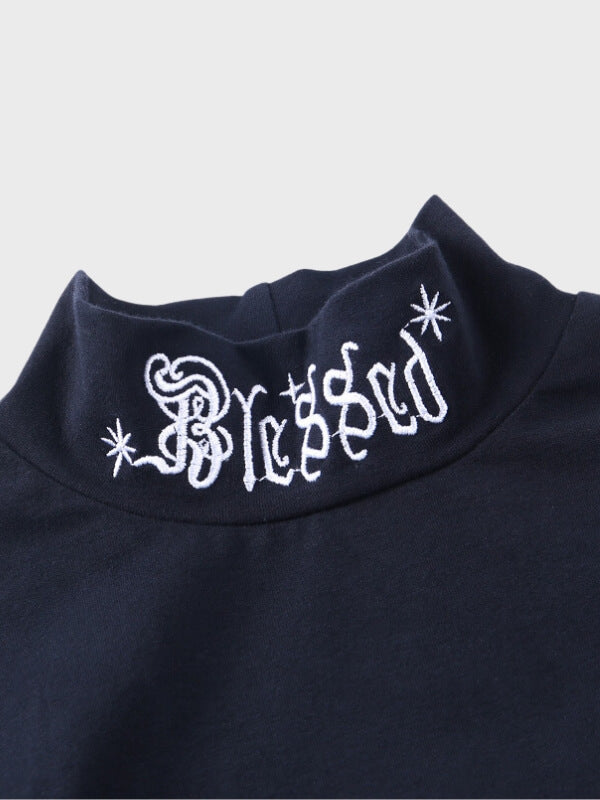 Gothic Black Bodycon Long Sleeve Crop Tops - ovniki