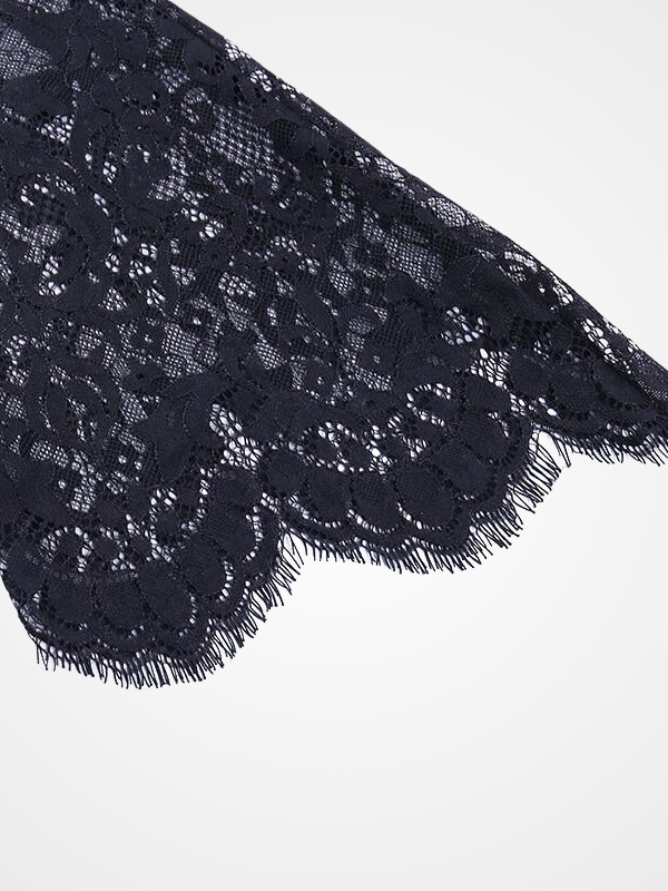 Gothic Lace Flare Sleeve Crop Top - ovniki