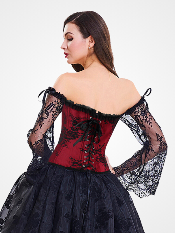 Gothic Off Shoulder Charmian Victorian Corset - ovniki