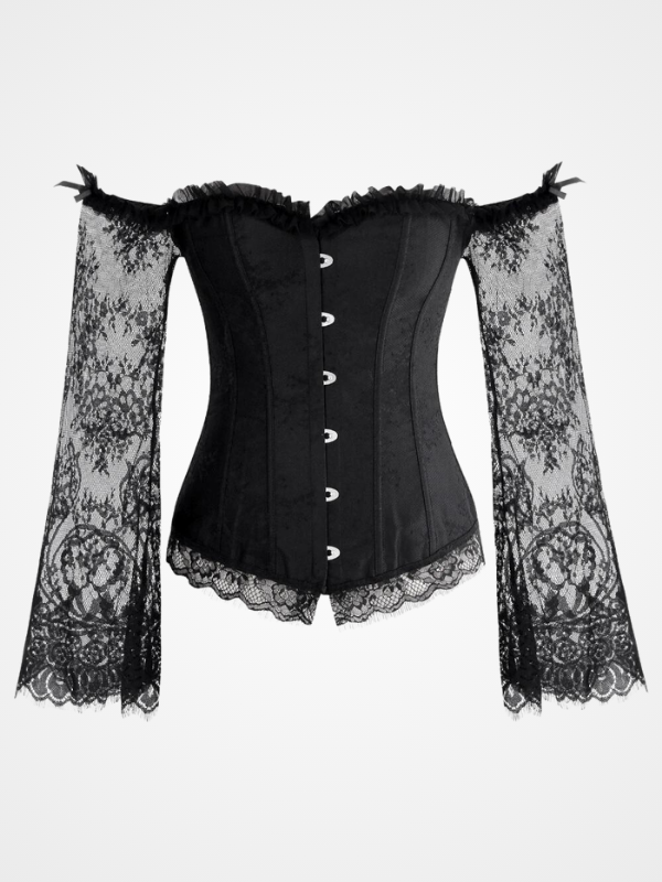 Gothic Off Shoulder Charmian Victorian Corset - ovniki