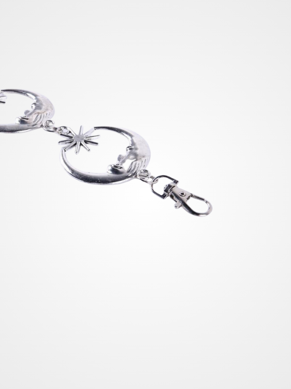 Gothic Punk Star and Moon shaped Casual Chain Belt_ovniki
