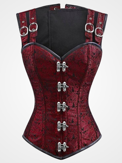 Gothic Steampunk Overbust Steel Bones Corset - ovniki