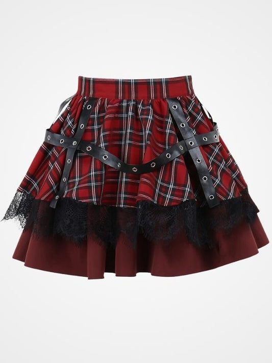 Gothic Style Sexy Ladies A-line Mini Skirt - ovniki