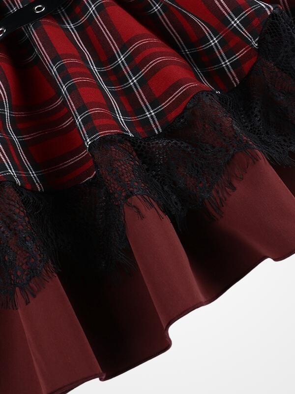Gothic Style Sexy Ladies A-line Mini Skirt - ovniki