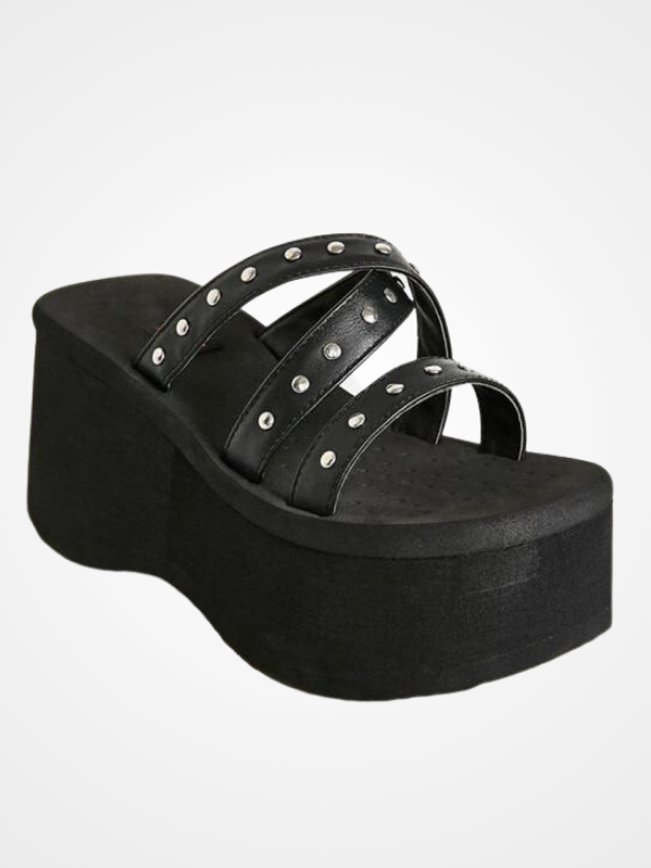 Gothic Style Vampire Cosplay Platform Wedges Shoes - ovniki