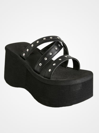 Gothic Style Vampire Cosplay Platform Wedges Shoes - ovniki