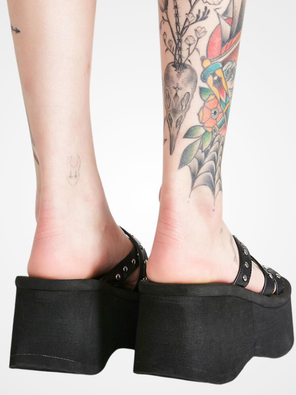 Gothic Style Vampire Cosplay Platform Wedges Shoes - ovniki