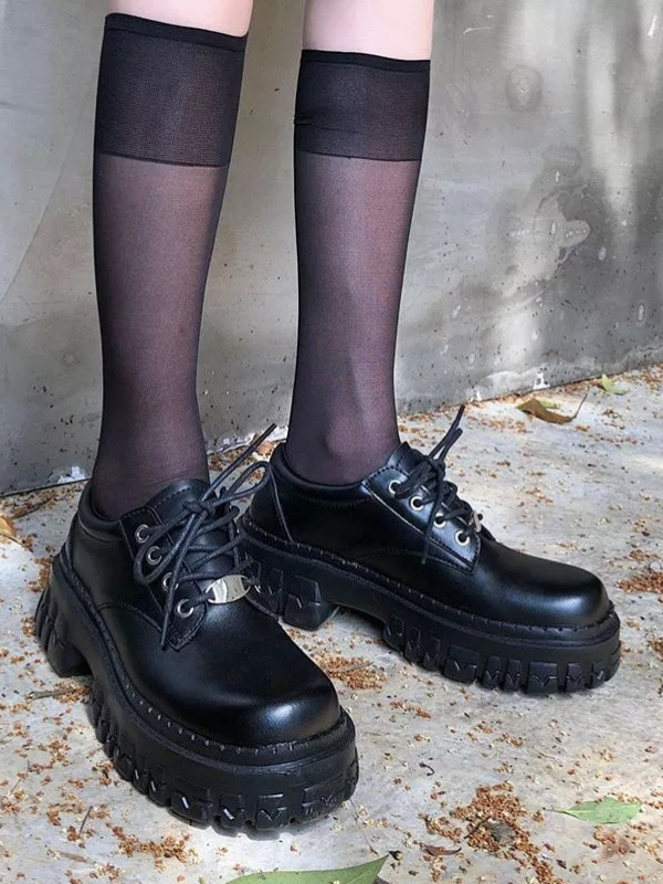 Gothic Tenis Feminino Genuine Leather Shoes - ovniki