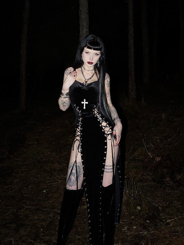 High Split Strap Dress