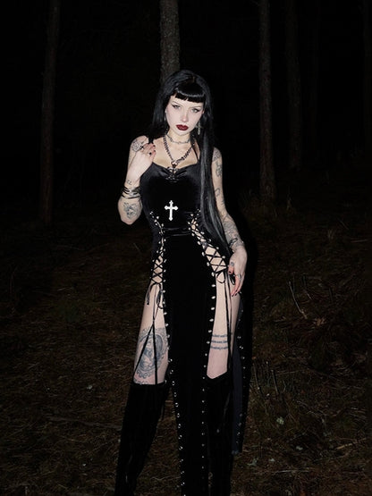 High Split Strap Dress