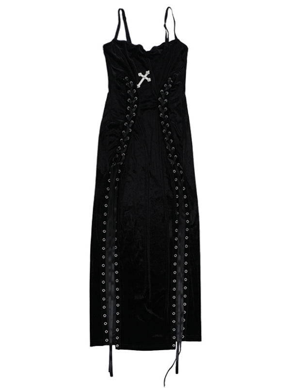 High Split Strap Dress