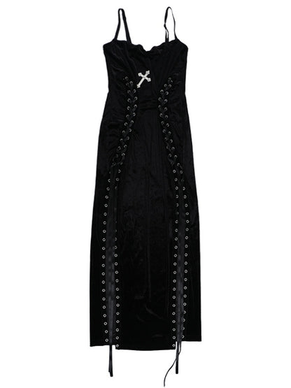 High Split Strap Dress