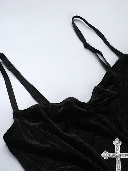 High Split Strap Dress