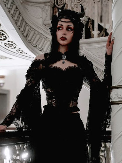 Lace Bell Sleeve Bolero
