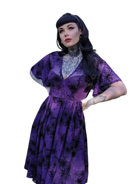 Purple Spider Web Dress