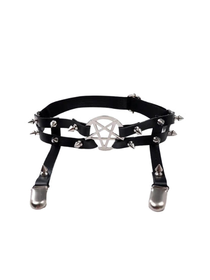 Rivet Pentagram Garter Belt Ovniki Rivet Pentagram Garter Belt Ovniki