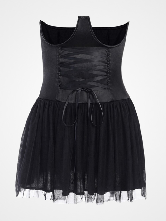 Sexy Lolita Style Bandage Black Corset Skirt - ovniki