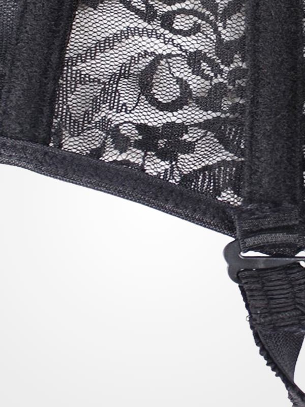 Underbust Black Lace Up Waist Modeling Corsets - ovniki