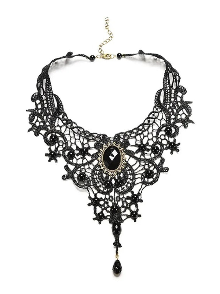 Victorian Gothic Lace Necklace