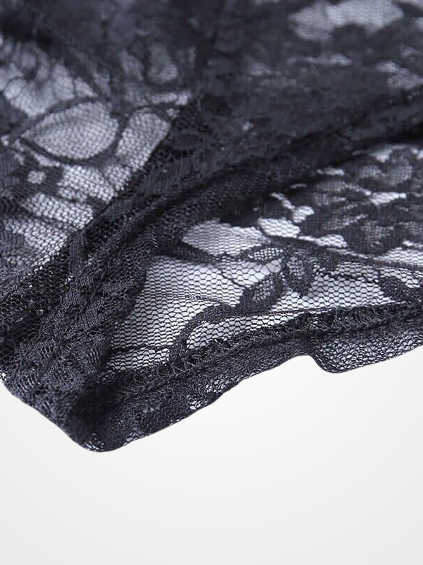 Vintage Flare Long Sleeve Lace Bolero Jacket  - ovniki