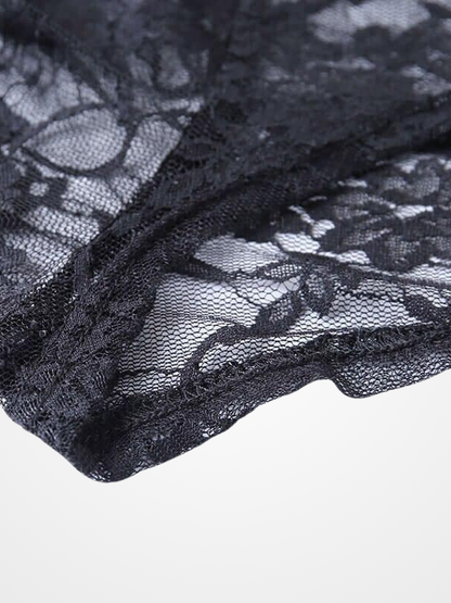 Vintage Flare Long Sleeve Lace Bolero Jacket  - ovniki
