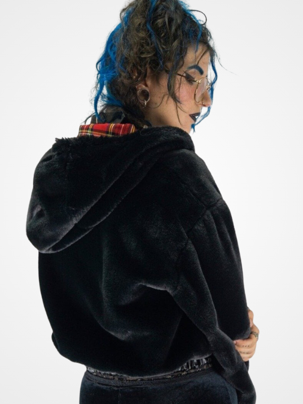 Winter Faux Rabbit Fur Bomber Teddy Hoodie - ovniki