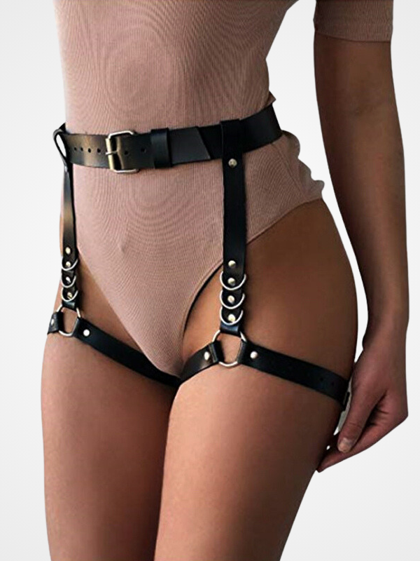Women' Gothic Leg Ring Leather Sexy Belt_ovniki