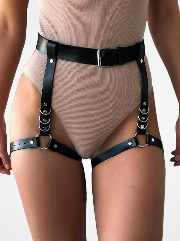 Women' Gothic Leg Ring Leather Sexy Belt_ovniki