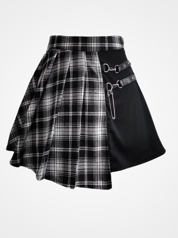 Women Streetwear Buttons Side Open Mini Skirts - ovniki
