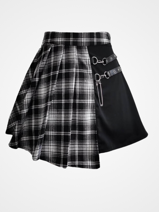 Women Streetwear Buttons Side Open Mini Skirts - ovniki
