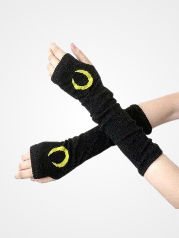 Women's Goth Elastic Moon Elbow Armwarmers_ovniki