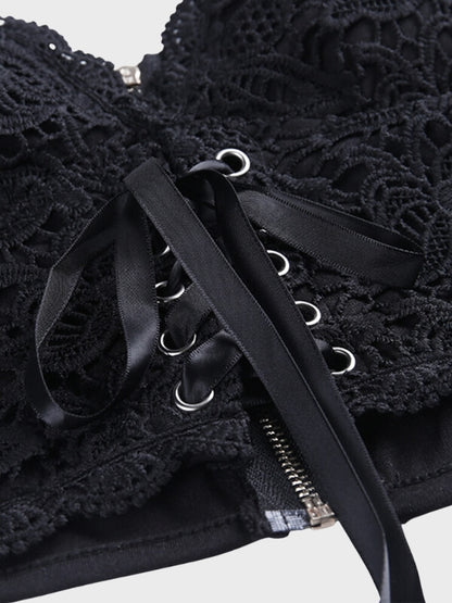 Women's Gothic Crop Top Spaghetti Strap - ovniki