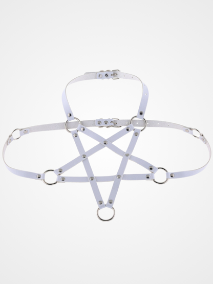 Women's Gothic Harajaku Leather Bra Harness Belt_ovniki