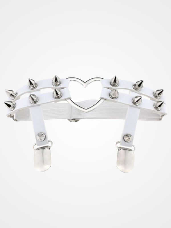 Women's Gothic Heart Thigh Ring Party Garter_ovniki