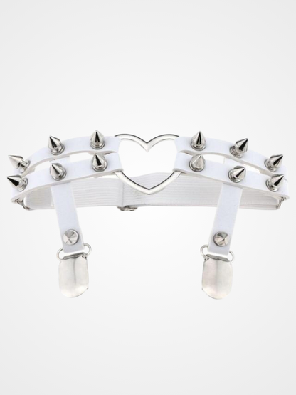 Women's Gothic Heart Thigh Ring Party Garter_ovniki