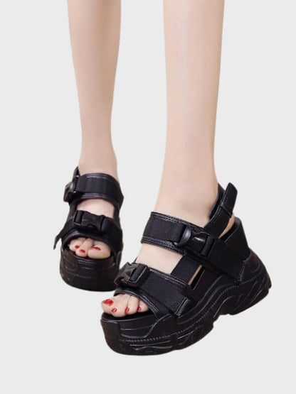 Women's High-Heeled Open-Toed Sandals - ovniki