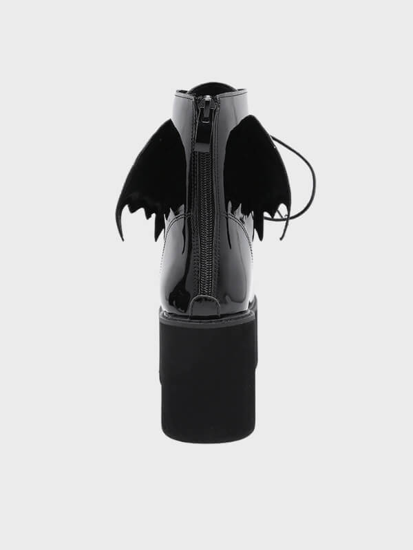 Women's High Heel Bat Wing Ankle Boots