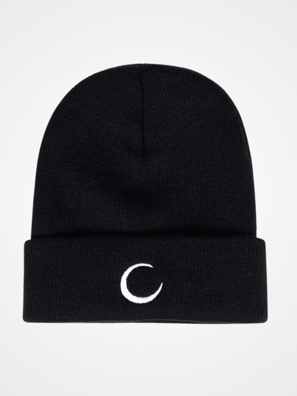 Women's Hip Hop Moon Embroidery Winter Beanie_ovniki